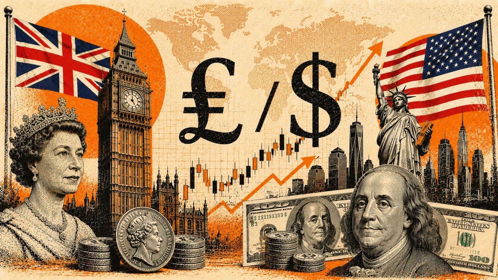 GBP/USD میں کمی، کمزور UK Jobs Data کا دباؤ