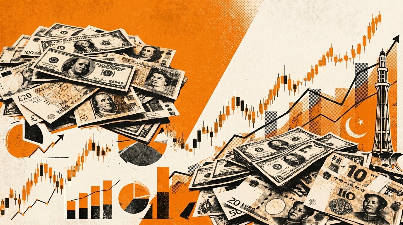 پاکستان معاشی جائزہ: 11.50% پالیسی ریٹ، مثبت حقیقی شرح سود اور USD/PKR کا 276.83 پر استحکام