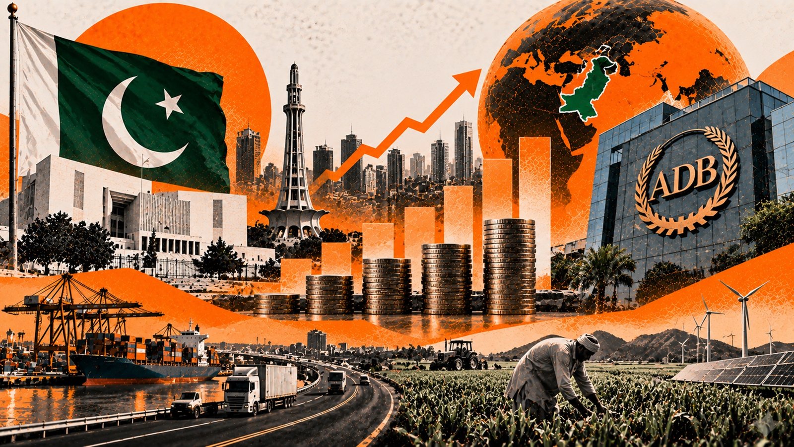 ADB کی رپورٹ: مالی سال 2027 میں پاکستان کی معاشی ترقی کی شرح  3.7 فیصد رہنے کی پیشگوئی