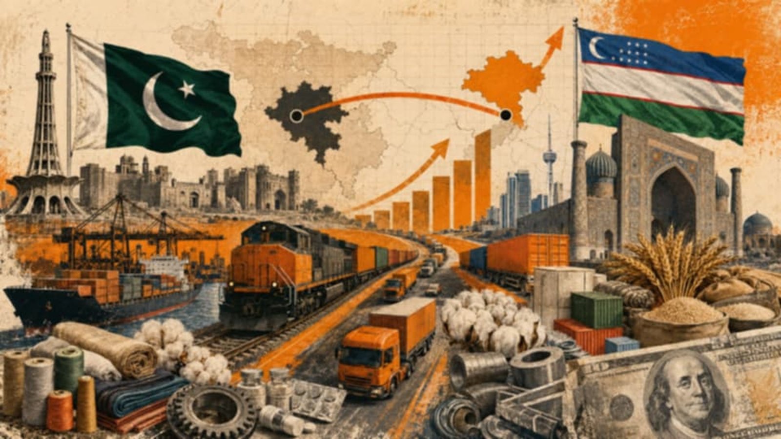 پاکستان اور ازبکستان :  دوطرفہ تجارت 2 ارب ڈالر تک پہنچانے کا عزم