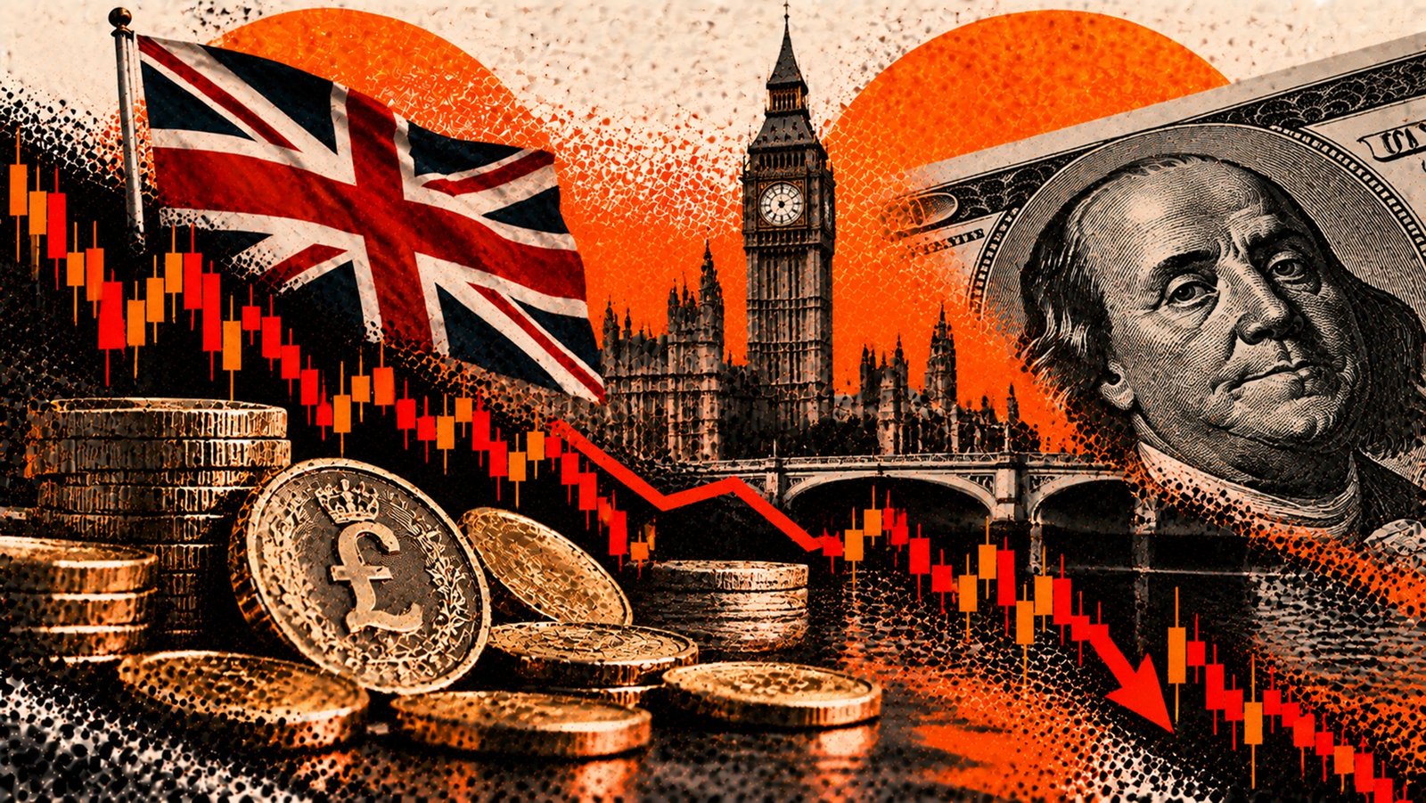 GBPUSD   کی 1.3200 کے قریب سنبھلنے کی کوشش، مگر مندی کا دباؤ برقرار