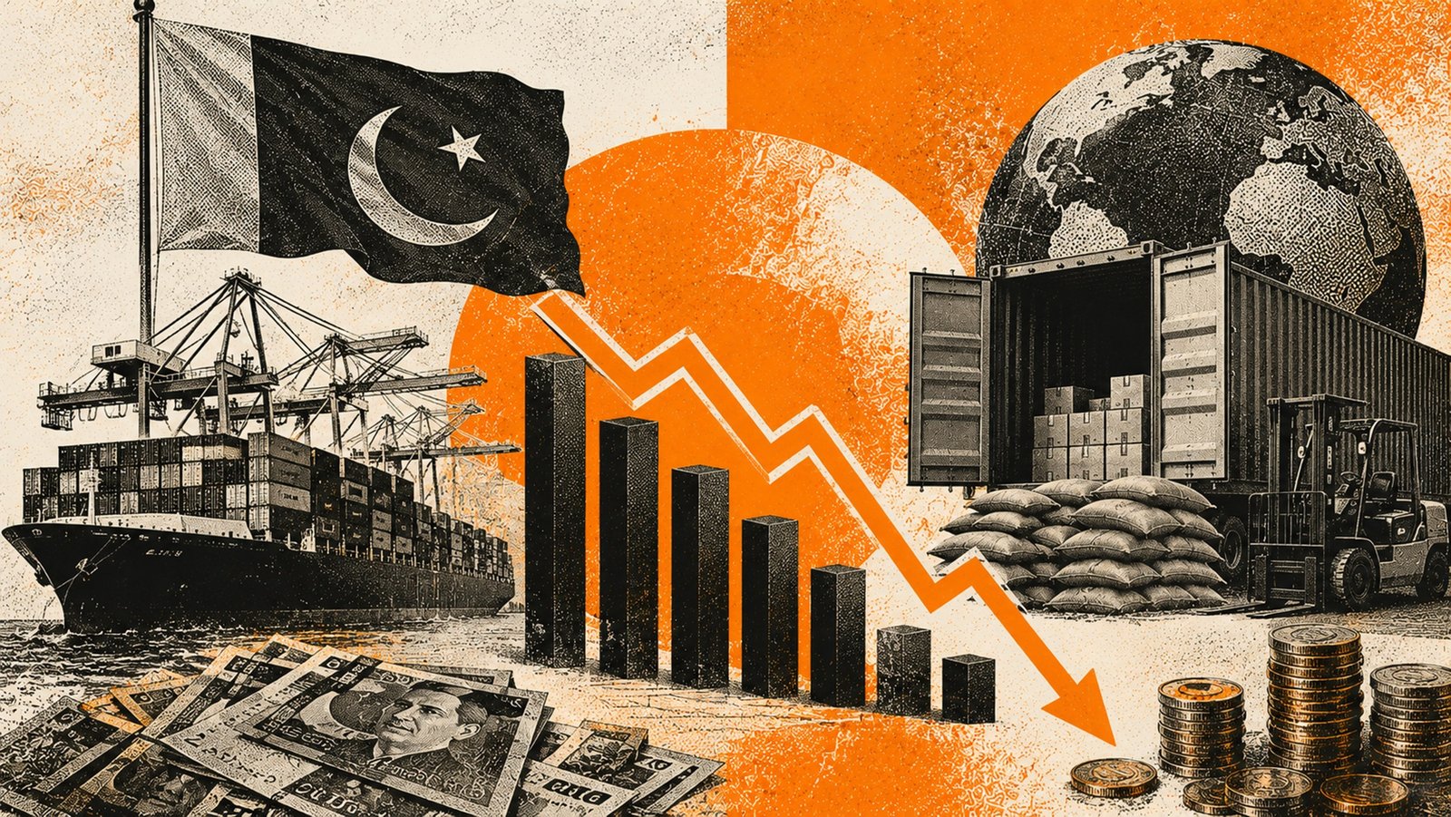 پاکستان کا تجارتی خسارہ 18 فیصد بڑھ گیا,  Imports کی تیز رفتار واپسی