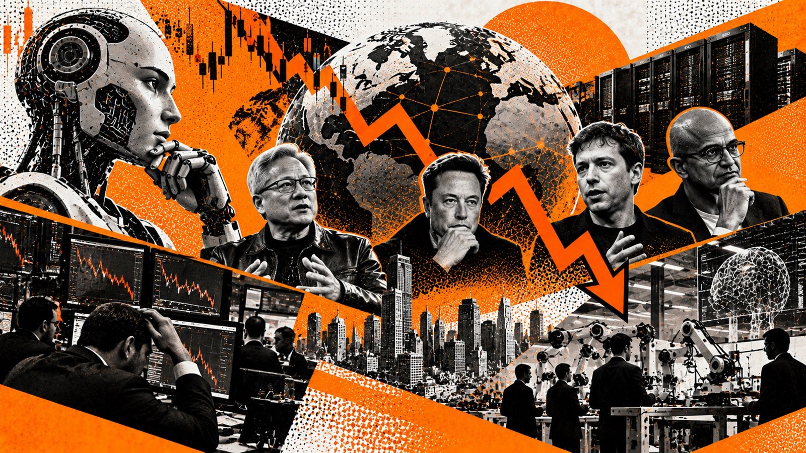 Global AI Stocks میں بڑی گراوٹ , سرکردہ رہنماؤں کی ترقی سست کرنے کی اپیل