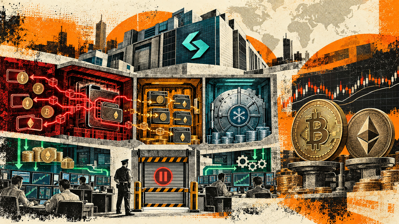 Bitget پر 351.6 ملین ڈالر کا سکیورٹی حملہ، رقوم نکلوانا معطل؛ BTC اور ETH پر محدود دباؤ