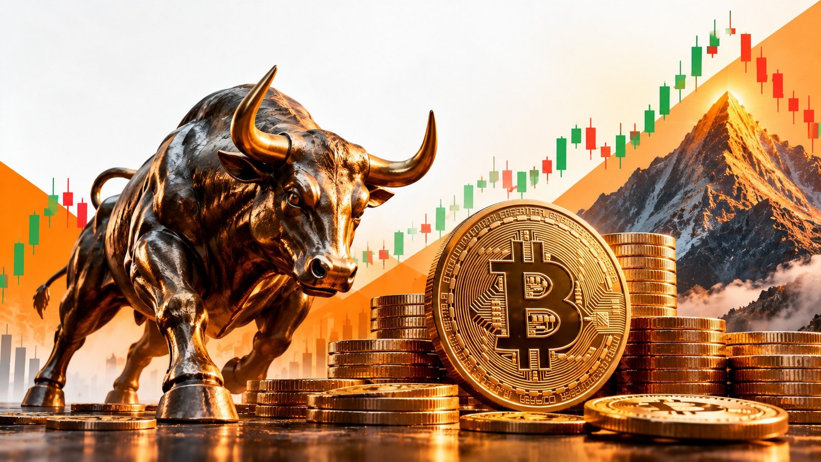 بٹ کوائن کی ریلی  کی رفتار  میں کمی: بل سکور بلند ترین سطح   کے قریب