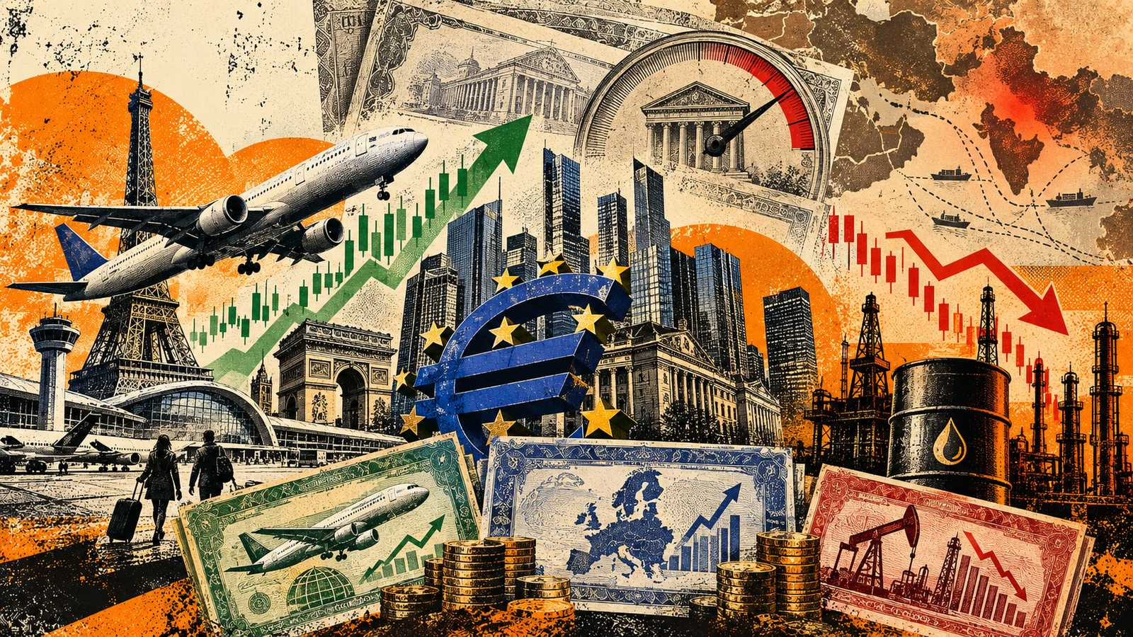 خام تیل کی قیمتوں میں کمی سے European stocks میں بحالی آئی، travel shares مضبوط ہوئے جبکہ energy sector دباؤ میں رہا۔