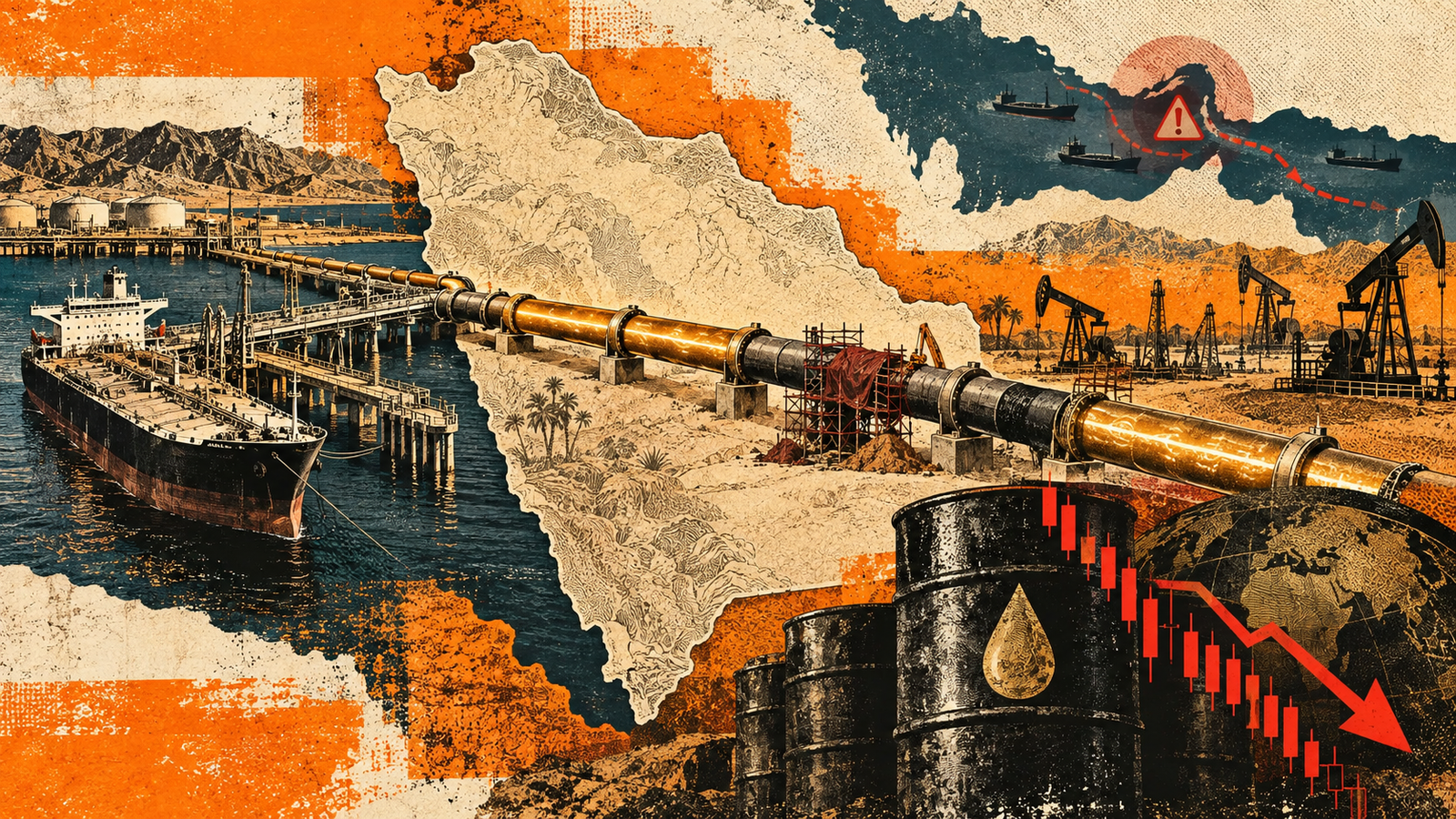 سعودی East-West Pipeline کی جزوی بحالی، Brent Crude دورانِ تجارت 97 ڈالر کے قریب