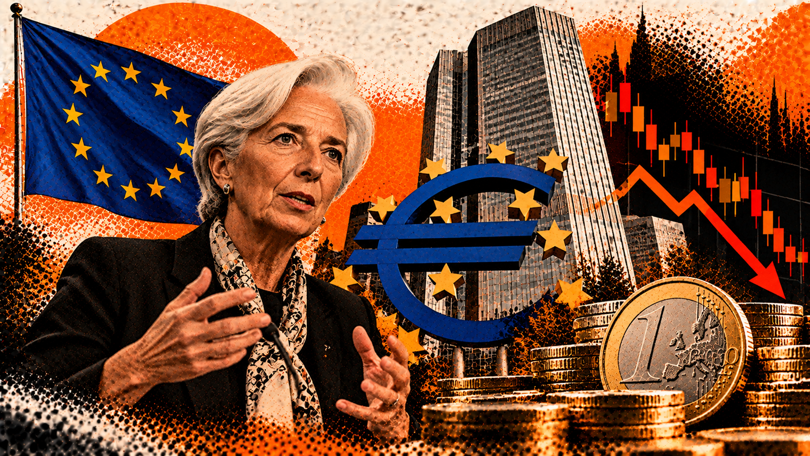 ECB  کا درمیانی راستہ:افراط زر کے بڑھتے ہوئے خدشات اور  یورو پر دباؤ