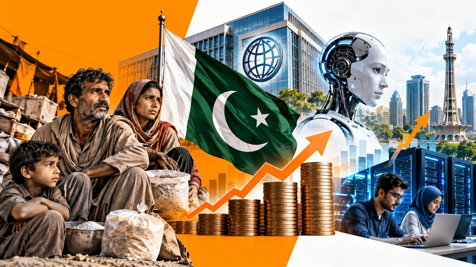 پاکستان: غربت میں اضافہ اور مصنوعی ذہانت (AI) کا کردار: ورلڈ بینک کی تازہ ترین رپورٹ