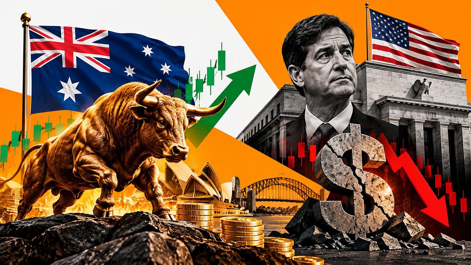 امریکی ڈالر کمزور، کیون وارش کے سخت اشاروں  کے باوجود AUDUSD ایک ماہ کی بلند ترین سطح پر