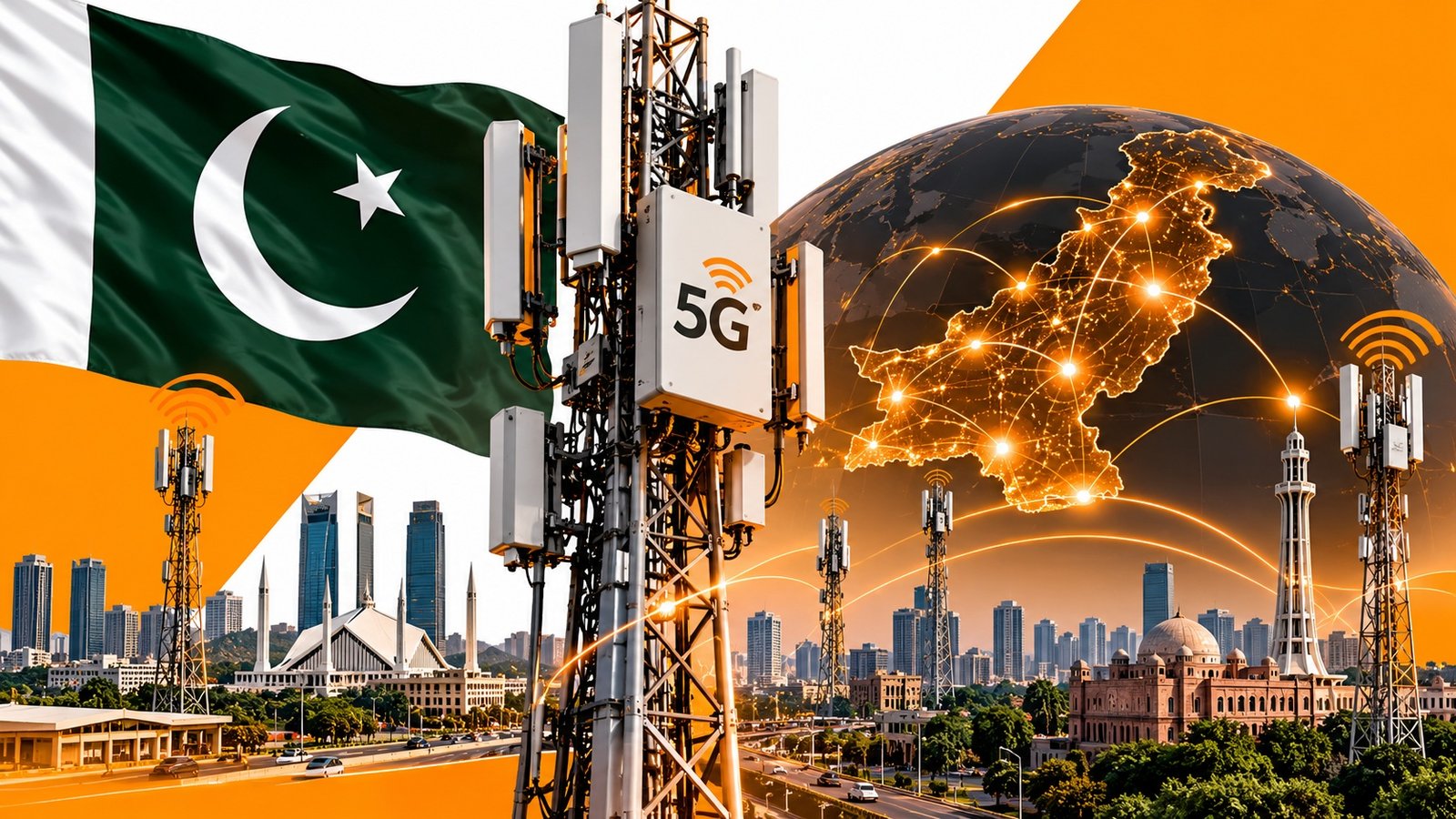 پاکستان کے 24 شہروں میں5G Sites  ایکٹیویٹ  Jazz  سب سے آگے