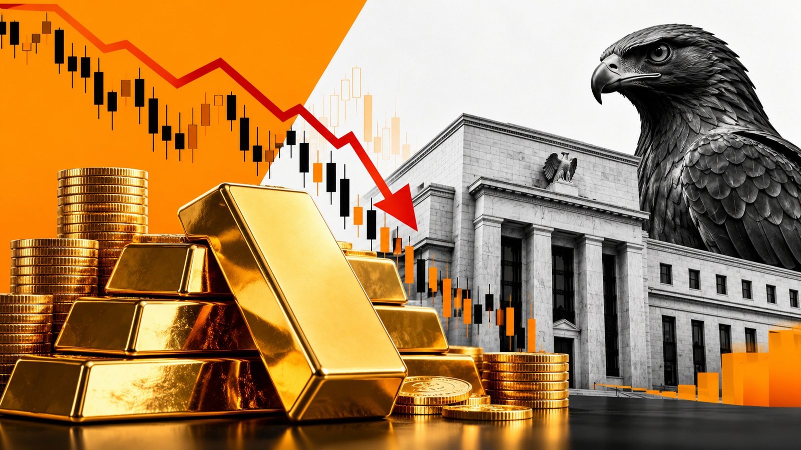 Gold Price میں گراوٹ  ، Fed کی سخت پالیسی کے خدشات سے دباؤ میں اضافہ