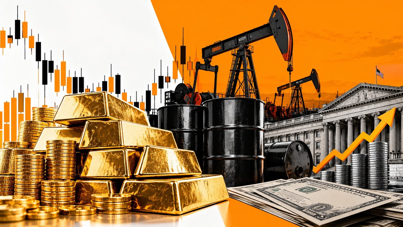 سونے کی قیمت میں بحالی کی کوششیں لیکن  تیل اور ییلڈز کا دباؤ