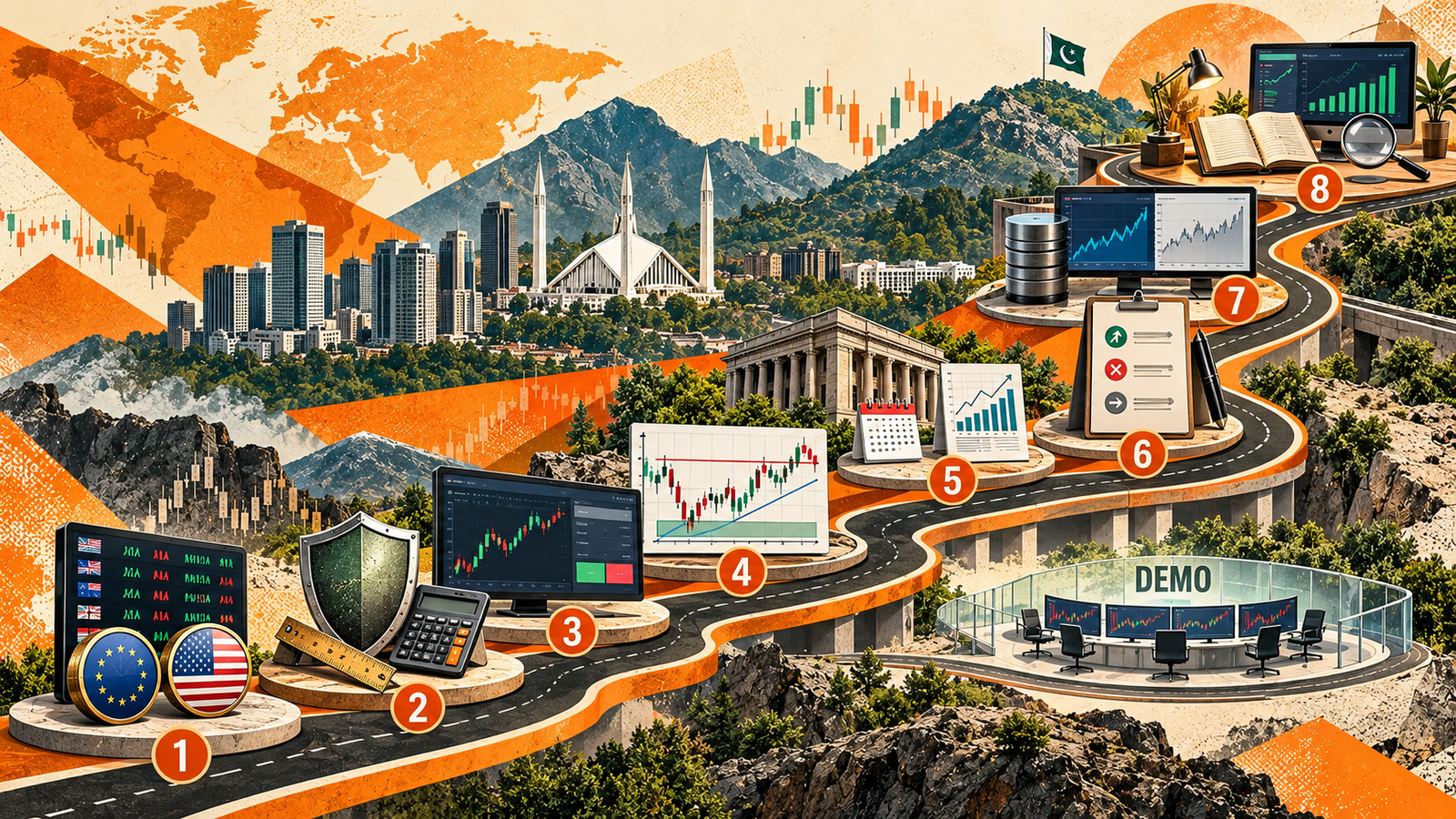 فاریکس ٹریڈنگ کیسے سیکھیں؟ بنیادی علم سے عملی جانچ تک مکمل روڈ میپ