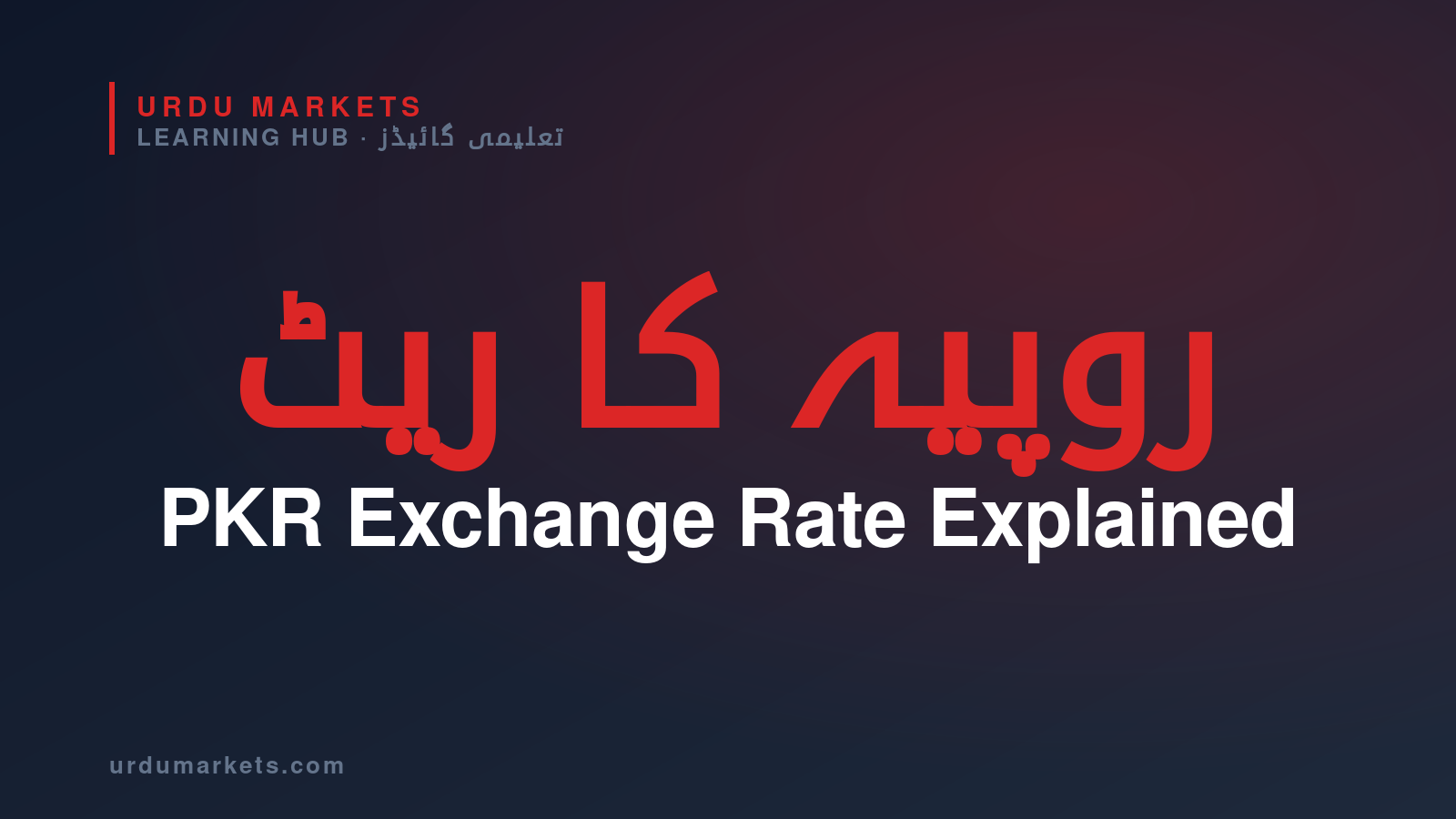 PKR Exchange Rate — Urdu Markets Learning Hub
