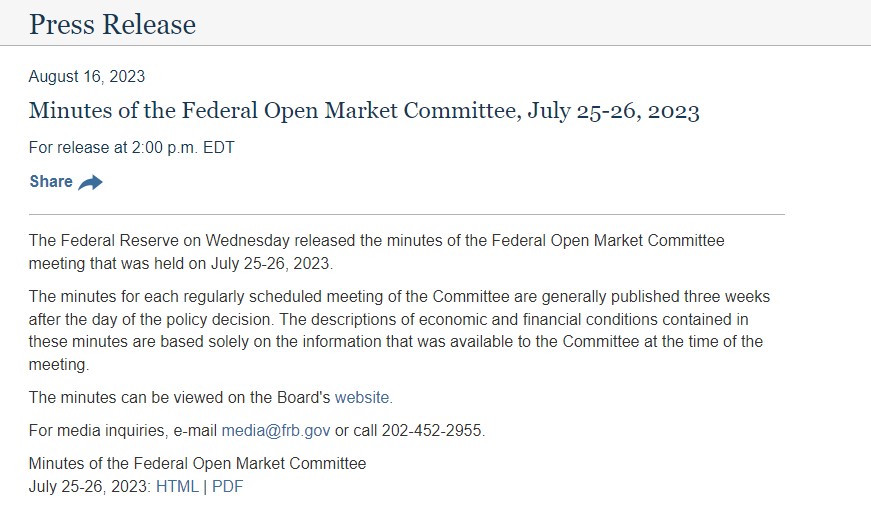 FOMC Minutes جاری کر دیئے گئے۔ امریکی ڈالر انڈیکس میں اتار چڑھاؤ