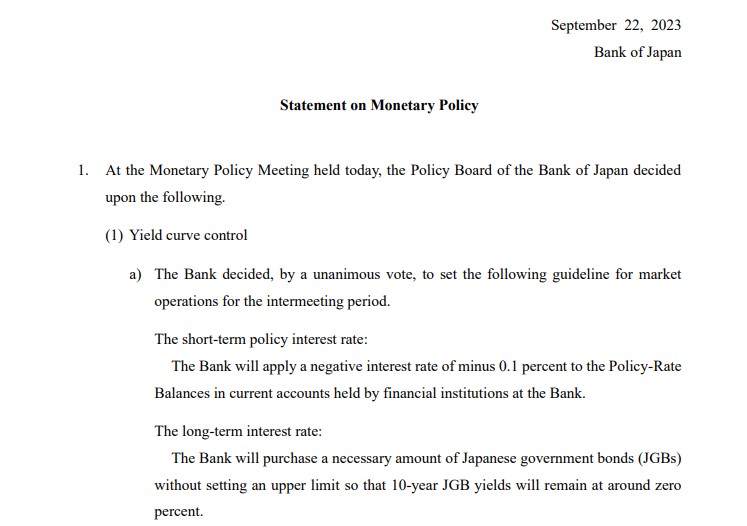 BOJ Monetary Policy بغیر کسی تبدیلی کے برقرار