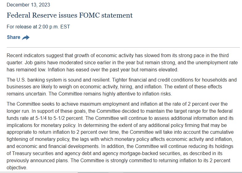 FOMC Monetary Policy بغیر کسی تبدیلی کے برقرار ، طویل عرصے تک بلند Interest Rates قائم نہیں رکھے جائیں گے ، پاول 