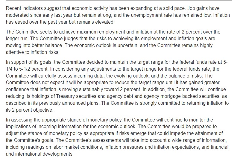 FOMC Monetary Policy بغیر کسی تبدیلی کے برقرار ، Rate Cut Program کا شیڈول قبل از وقت ہے ، جیروم پاول 