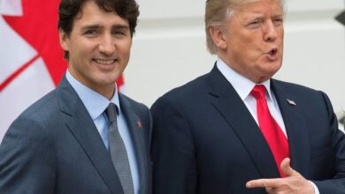 Justin Trudeau and Donald Trump