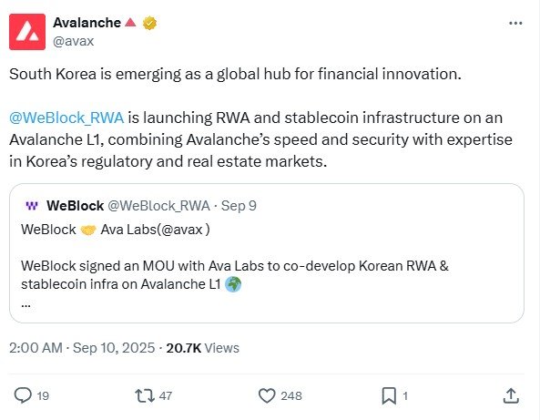 Message From Avalanche admin on Social Media